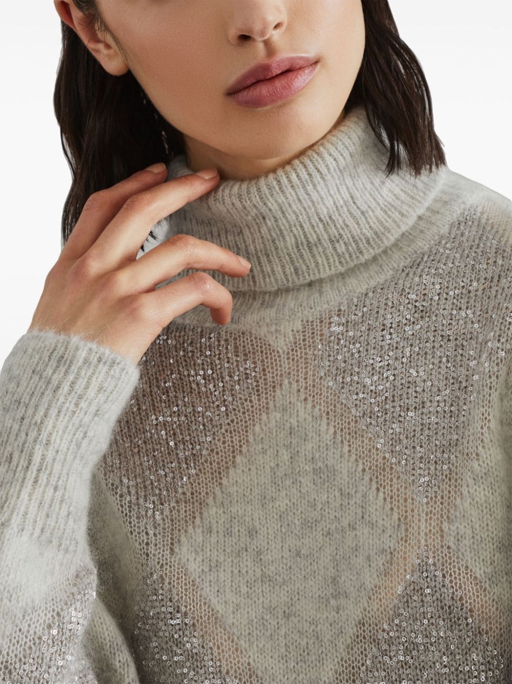 Wool turtle-neck sweater