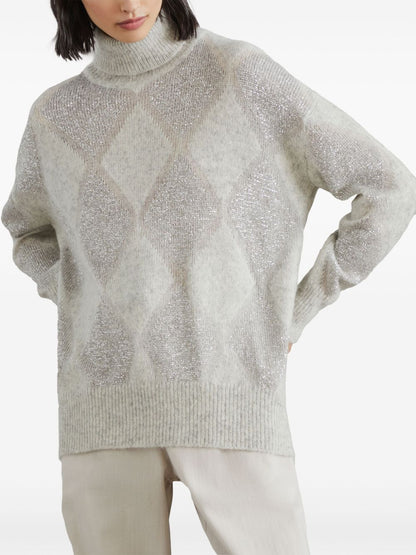 Wool turtle-neck sweater