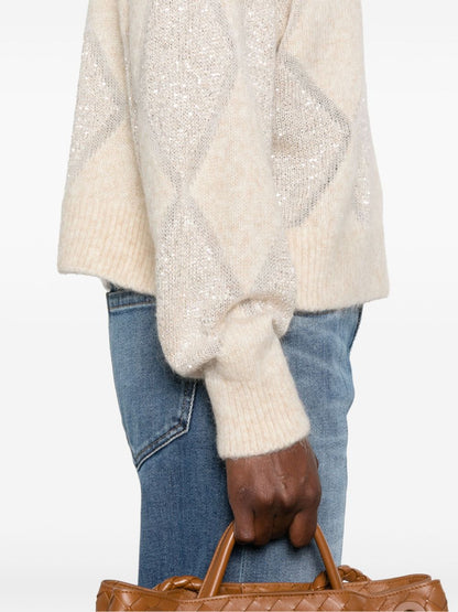 Cashmere turtle-neck sweater