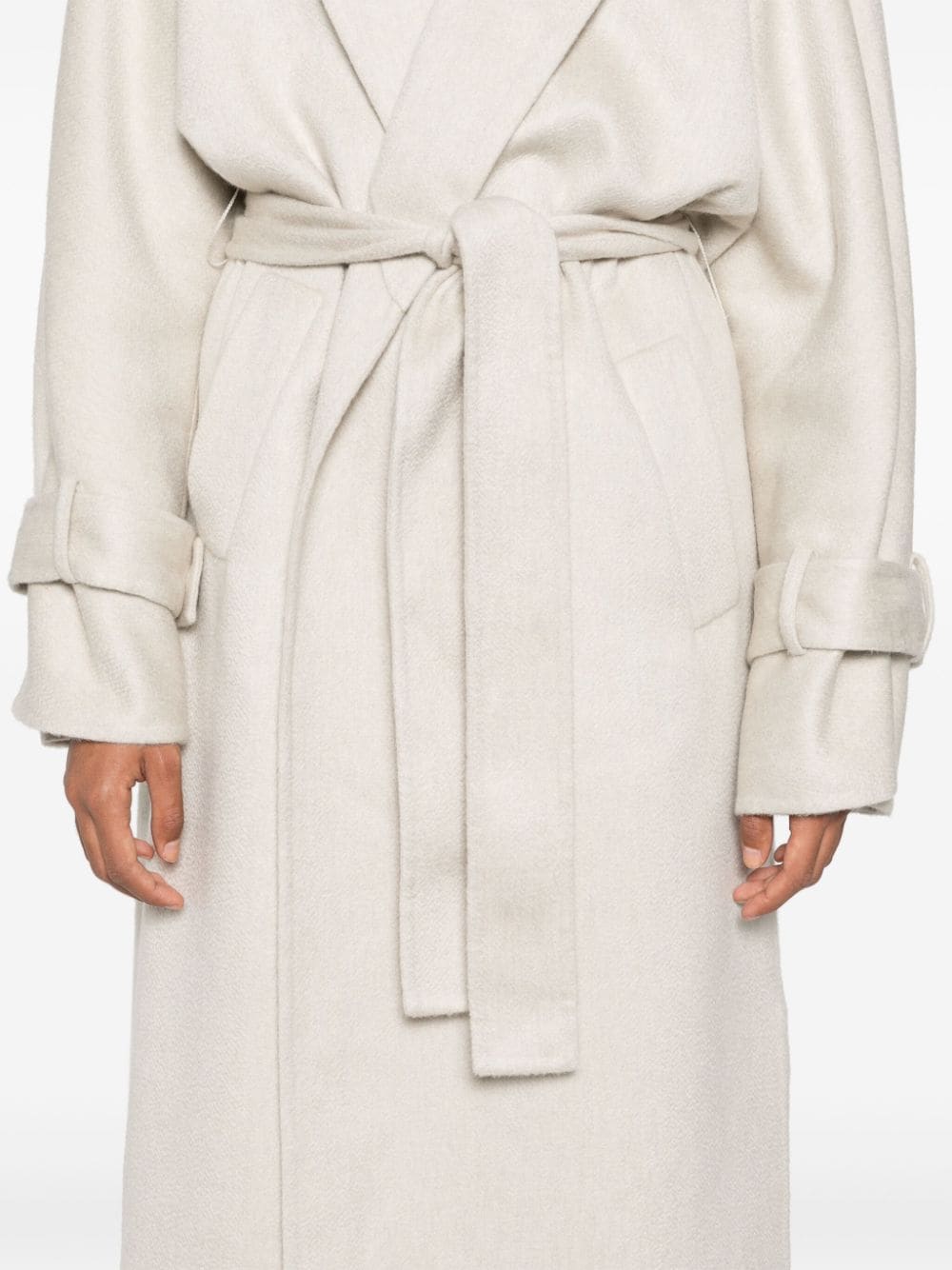 Cashmere belted coat