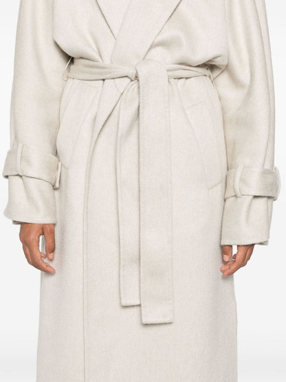 Cashmere belted coat