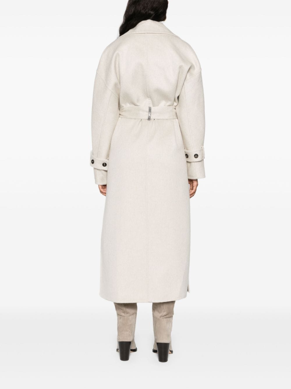 Cashmere belted coat