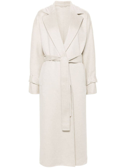 Cashmere belted coat