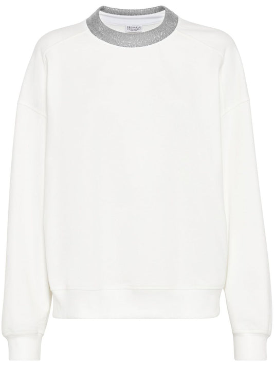 Cotton crewneck sweatshirt