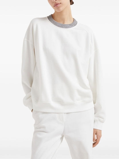 Cotton crewneck sweatshirt