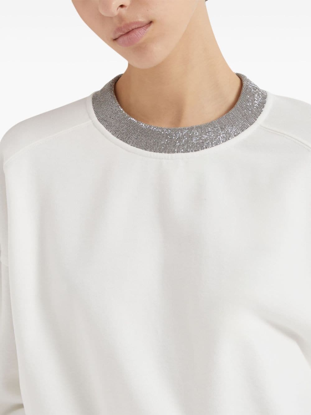 Cotton crewneck sweatshirt