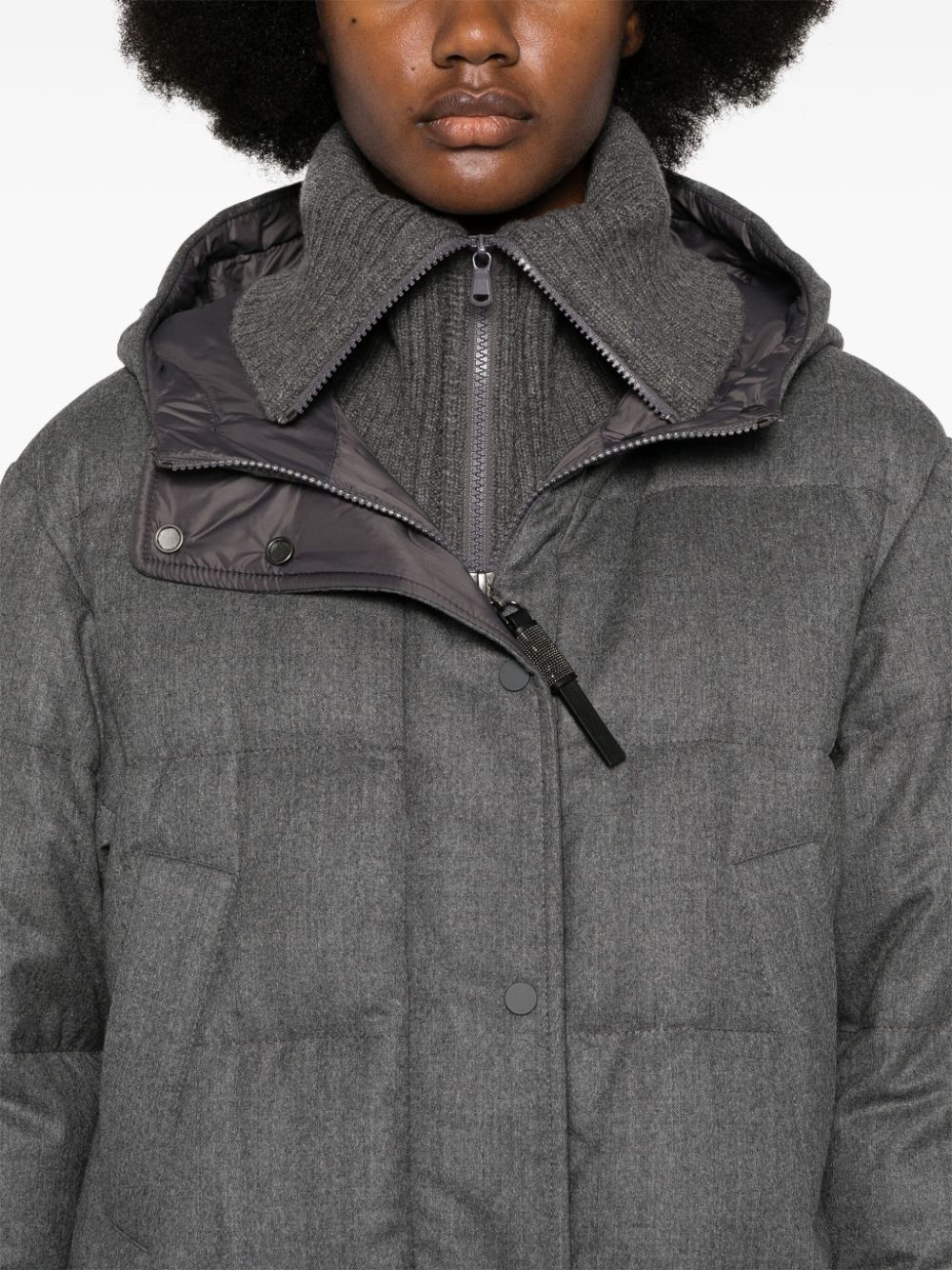 Wool down jacket