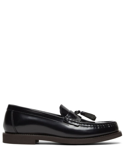 Leather loafers