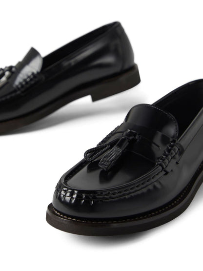 Leather loafers