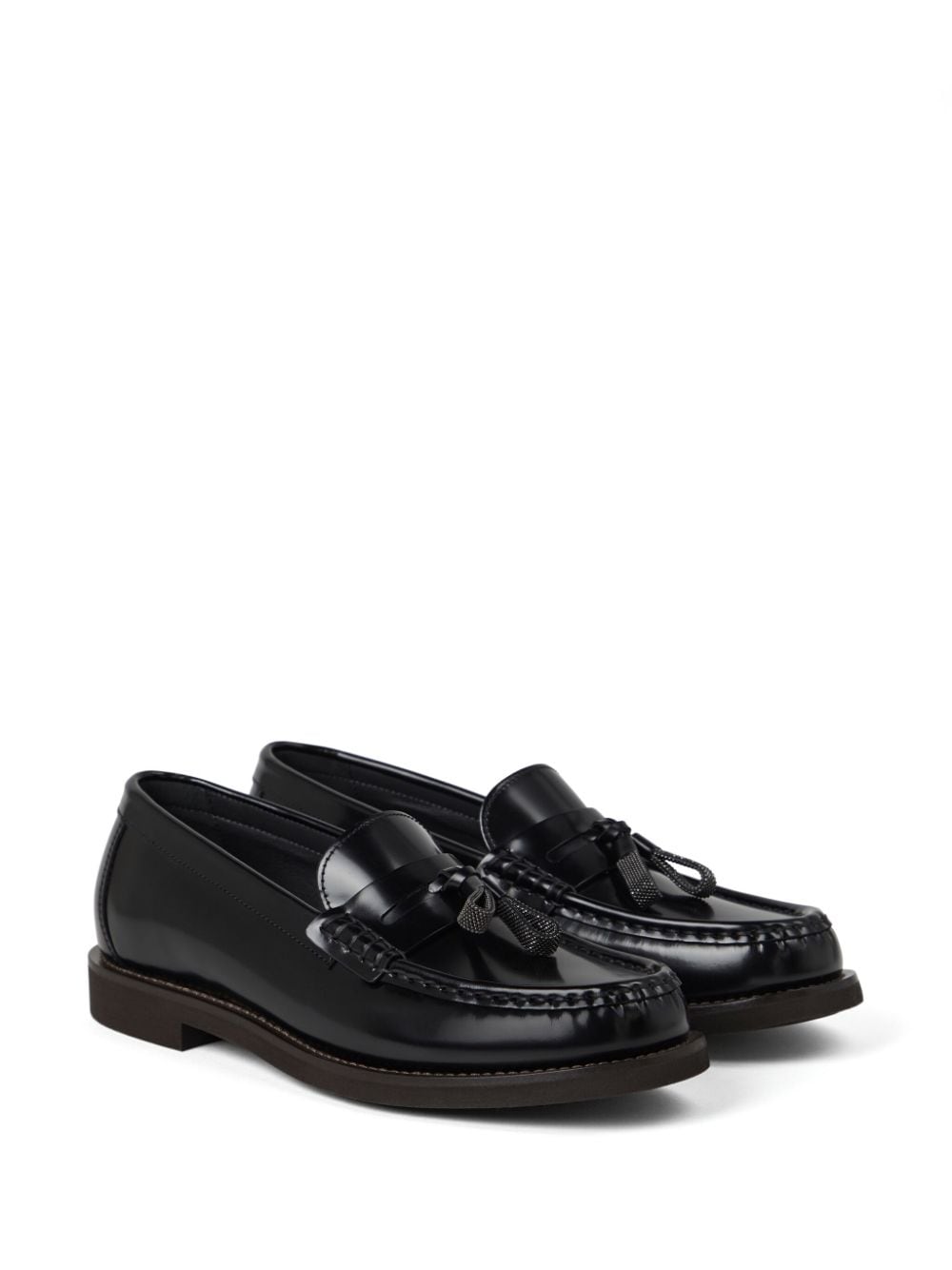 Leather loafers