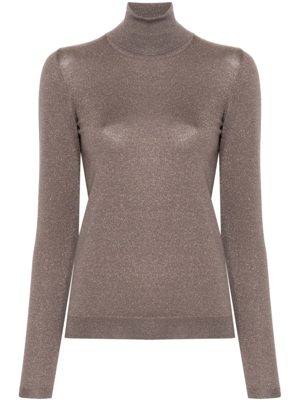 Cashmere and silk blend turtleneck sweater