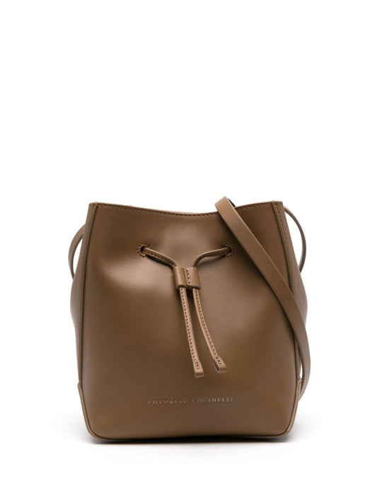 Leather shoulder bag