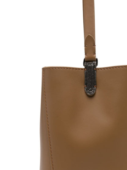 Leather shoulder bag