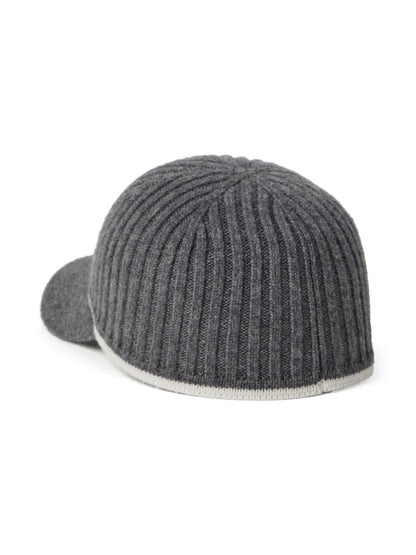 Knitted wool blend cap