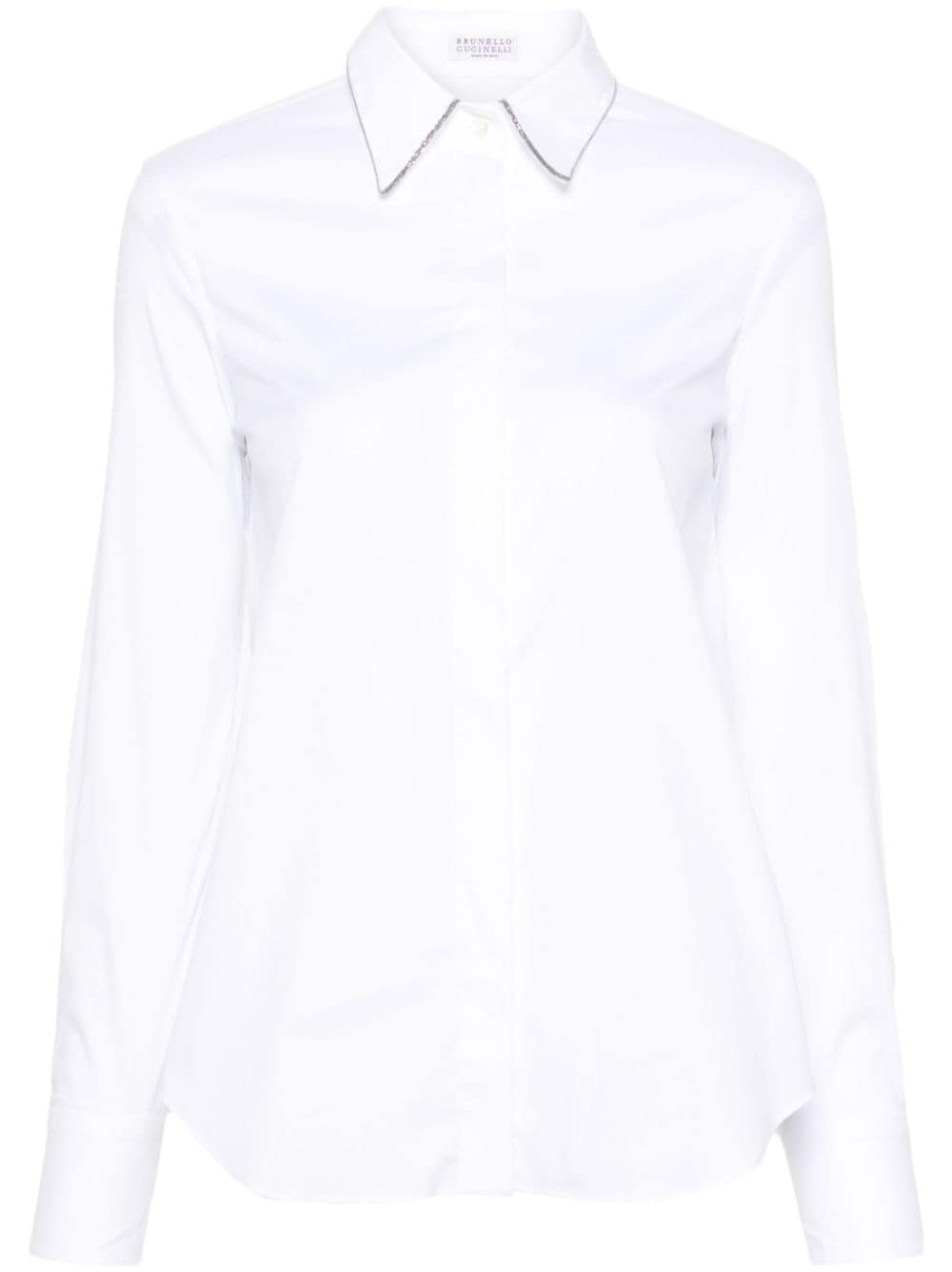 Cotton poplin stretch shirt