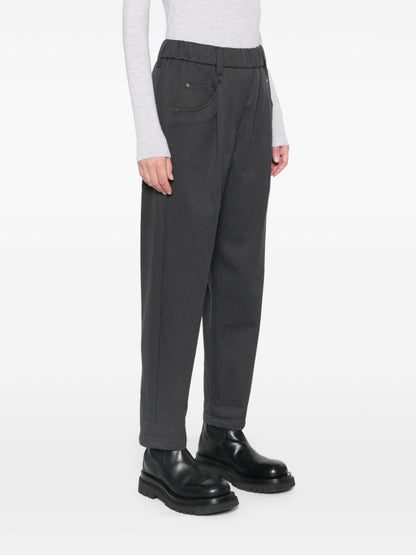 Stretch cotton trousers