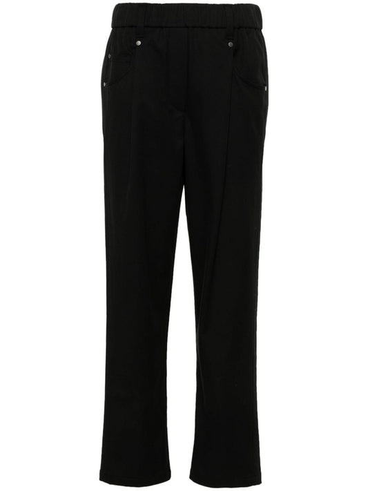 Stretch cotton trousers