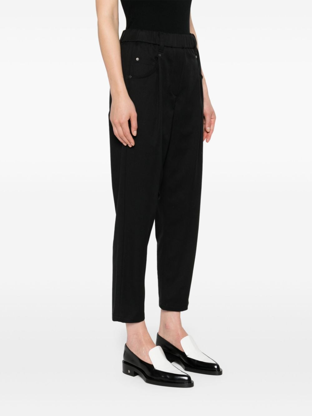 Stretch cotton trousers