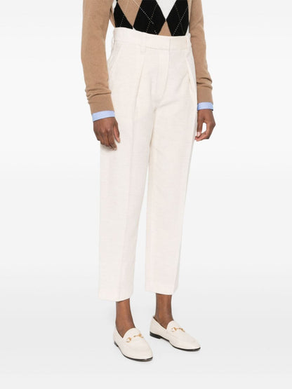 Cotton blend trousers