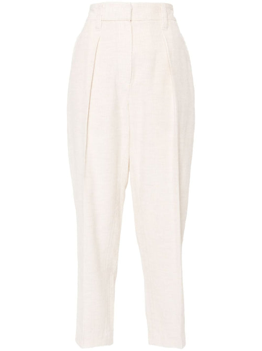 Cotton blend trousers