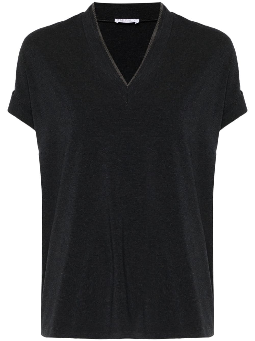 V-neck cotton t-shirt