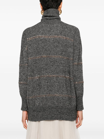 Wool turtle-neck sweater