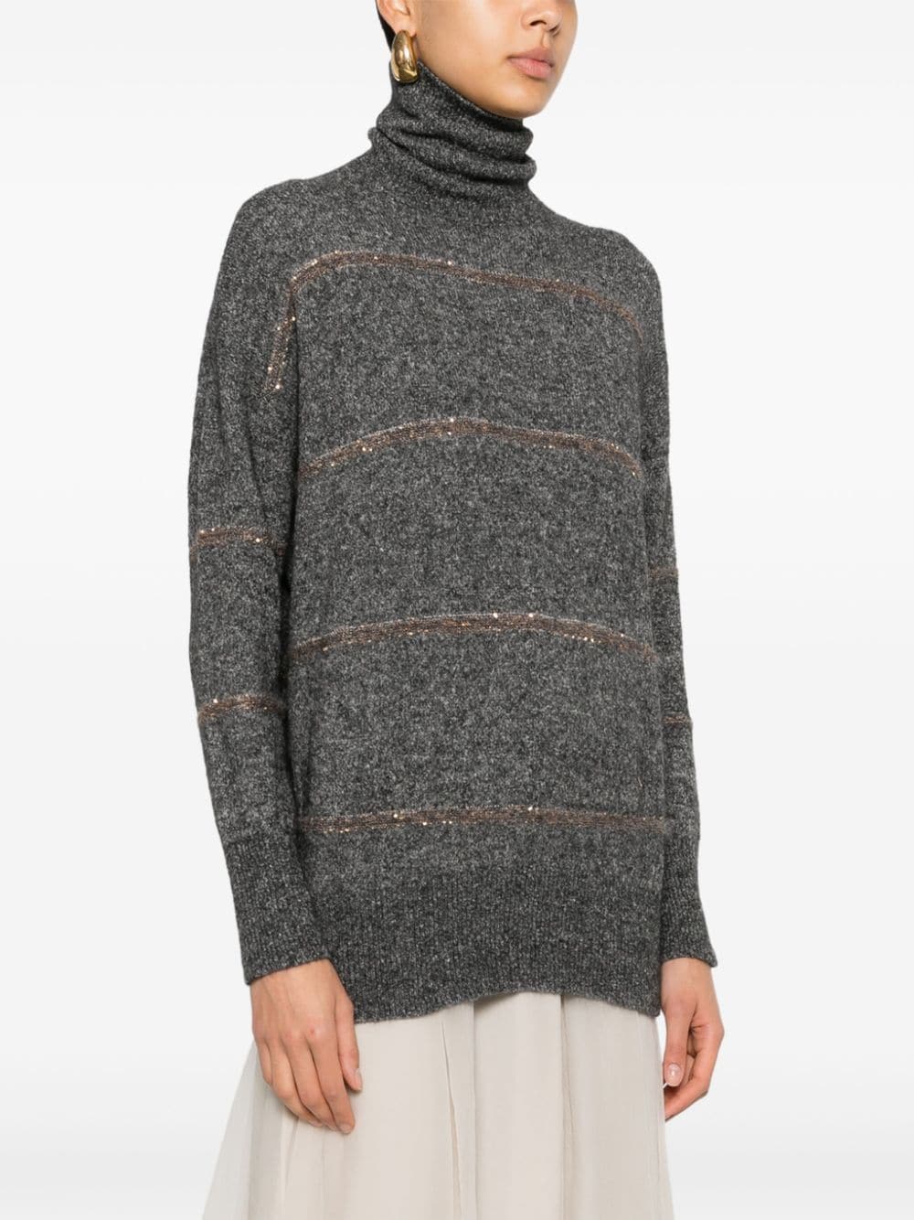 Wool turtle-neck sweater