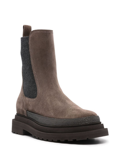 Suede chelsea boots