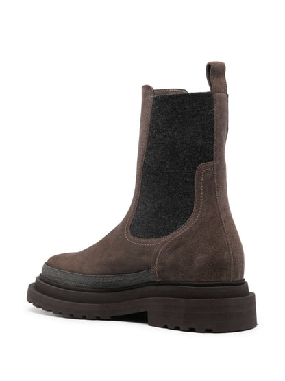 Suede chelsea boots