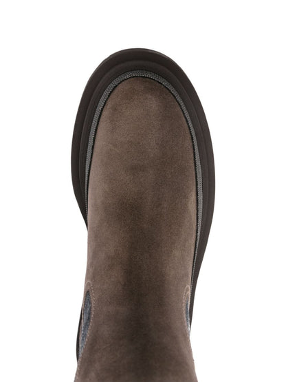 Suede chelsea boots