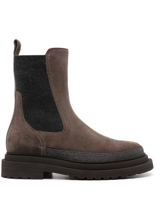 Suede chelsea boots