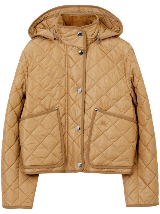 Quilted hooded jacket