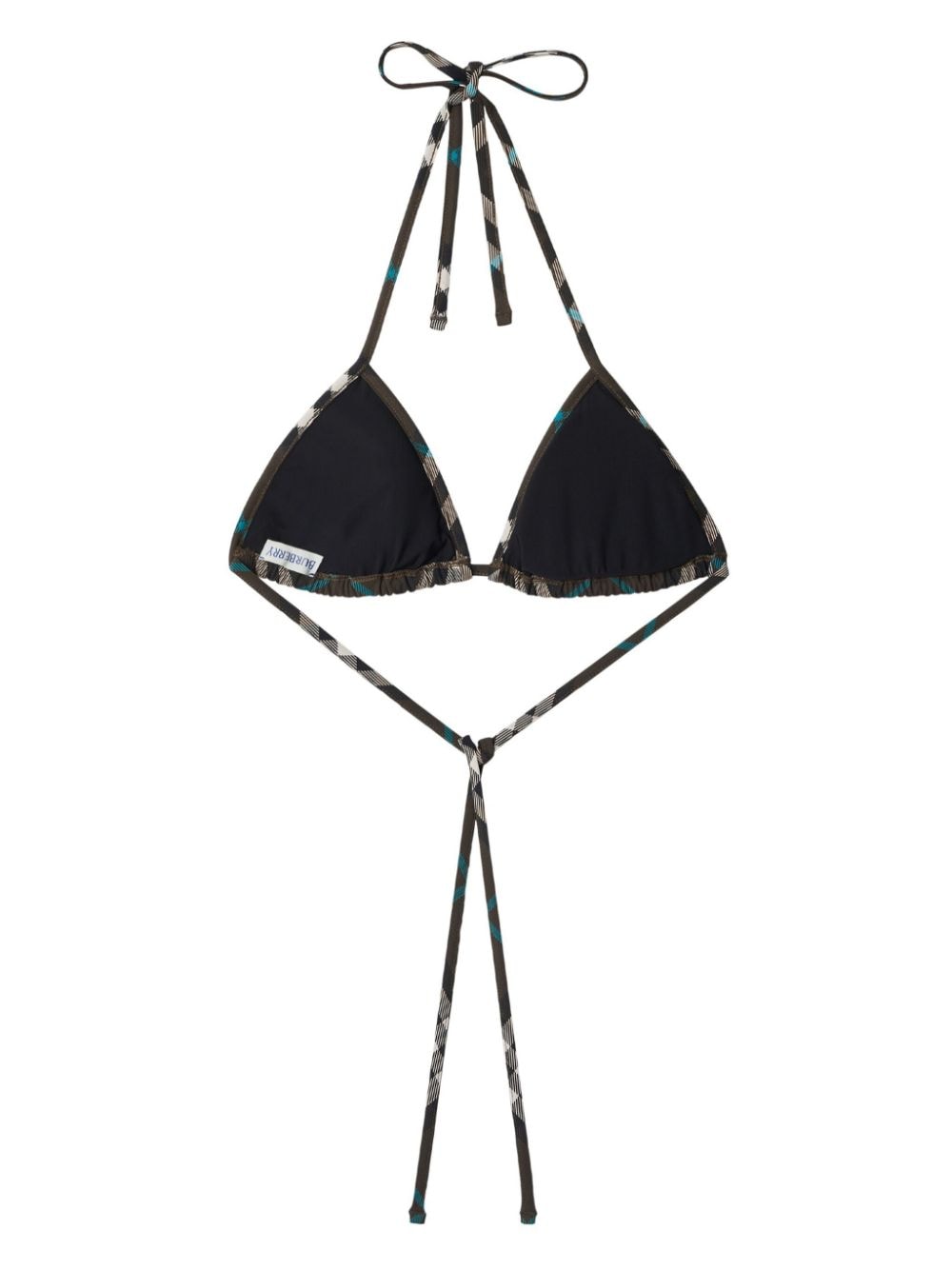 Check triangle bikini top