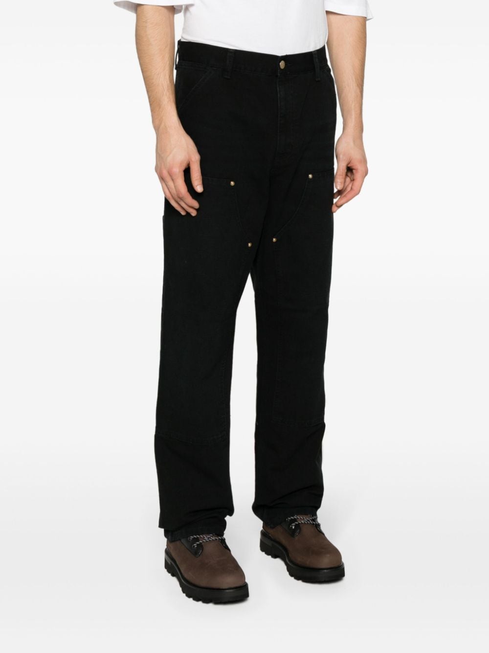 Double knee organic cotton trousers