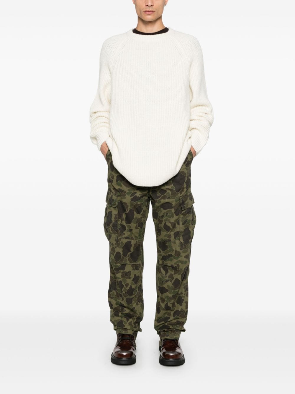 Duck cargo cotton trousers