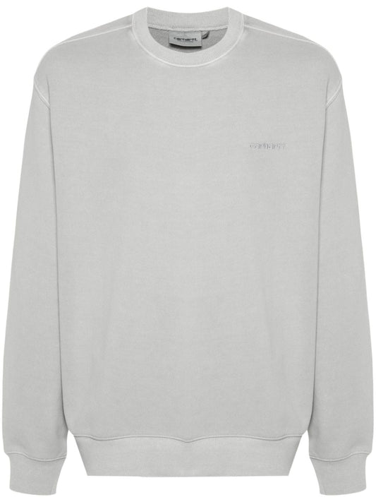 Duster script cotton sweatshirt