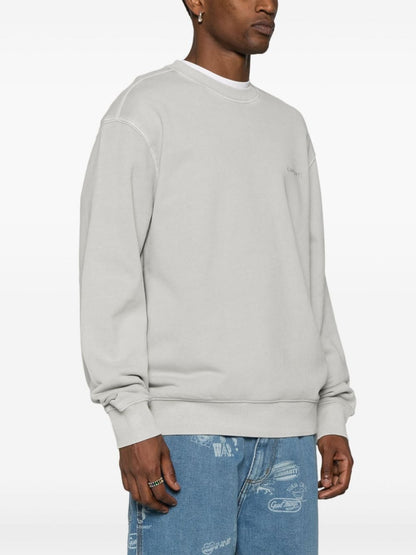 Duster script cotton sweatshirt