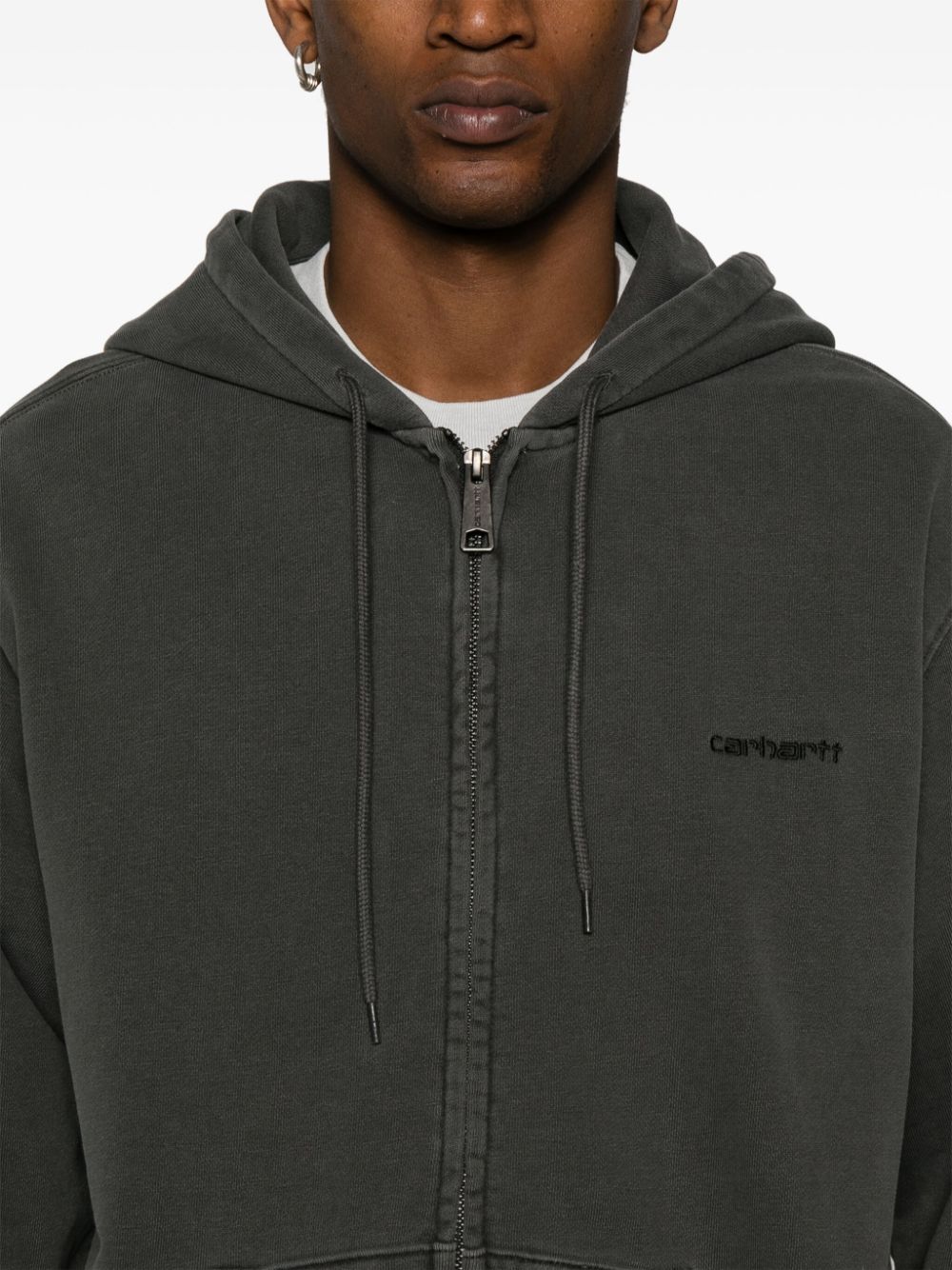 Logo cotton hoodie