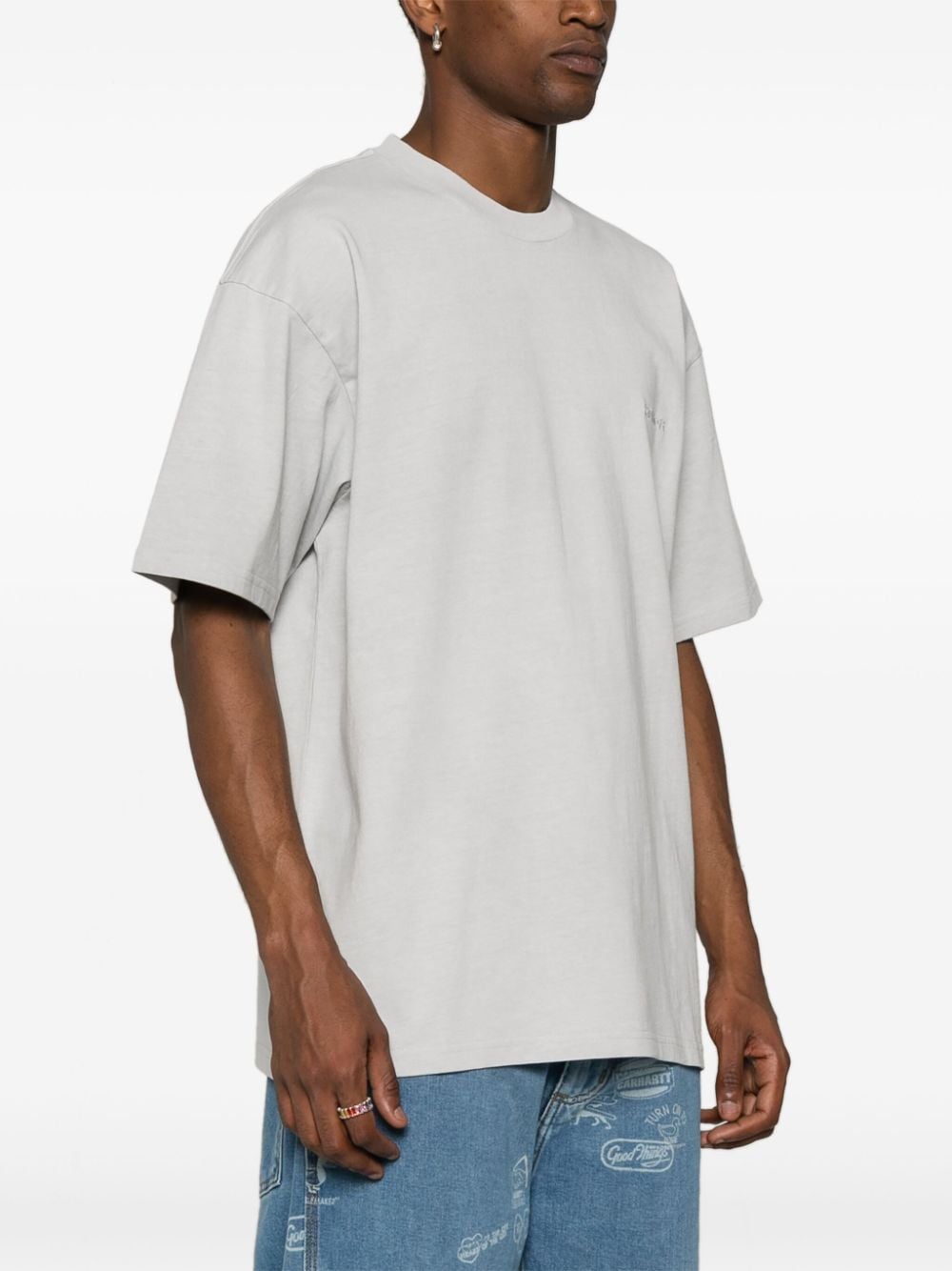 Duster script cotton t-shirt