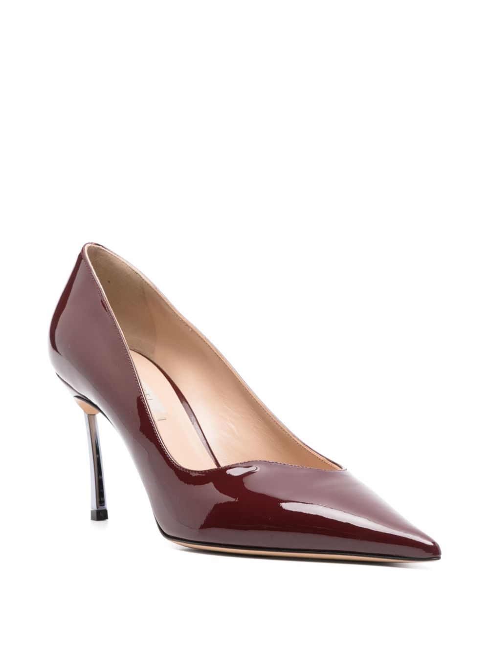 Patent leather pumps