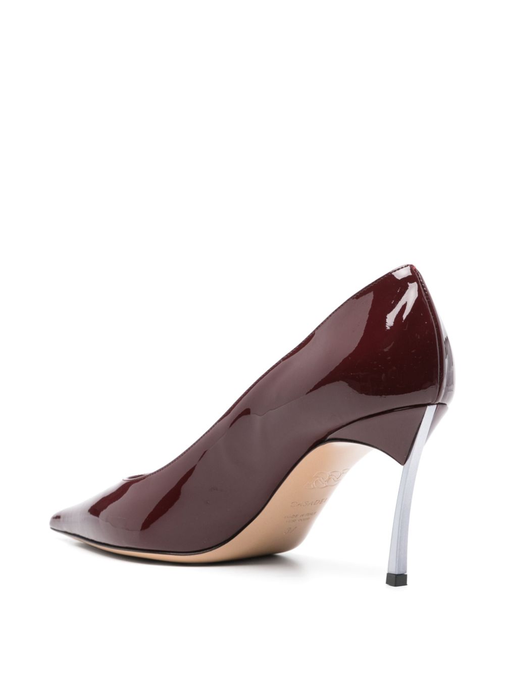 Patent leather pumps