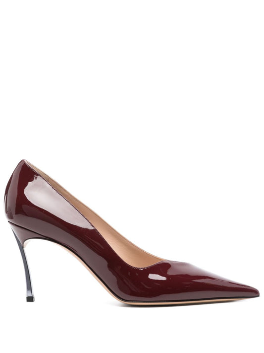 Patent leather pumps