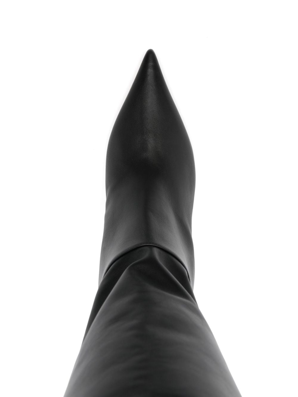 Superblade leather heel boots