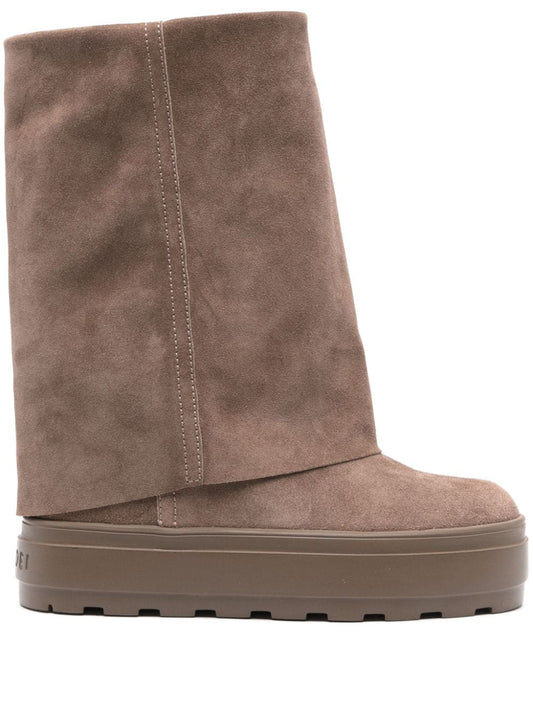 Suede double-face boots