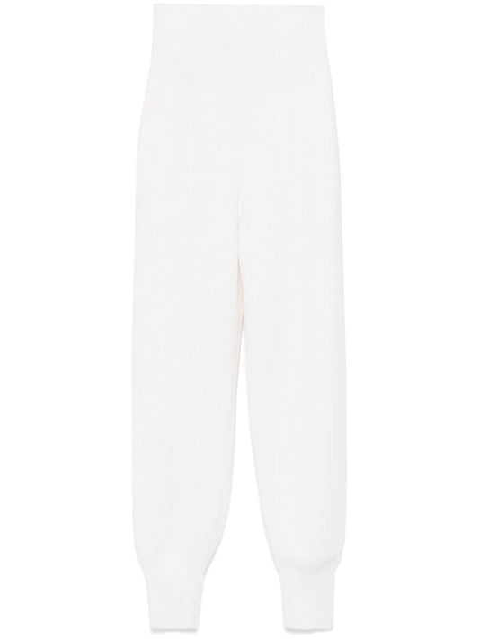 Wool knitted trousers