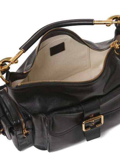 Camera bag leather shoulder bag