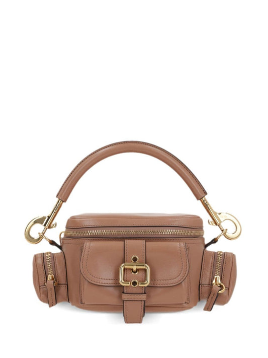 Camera bag small leather shoulder bag