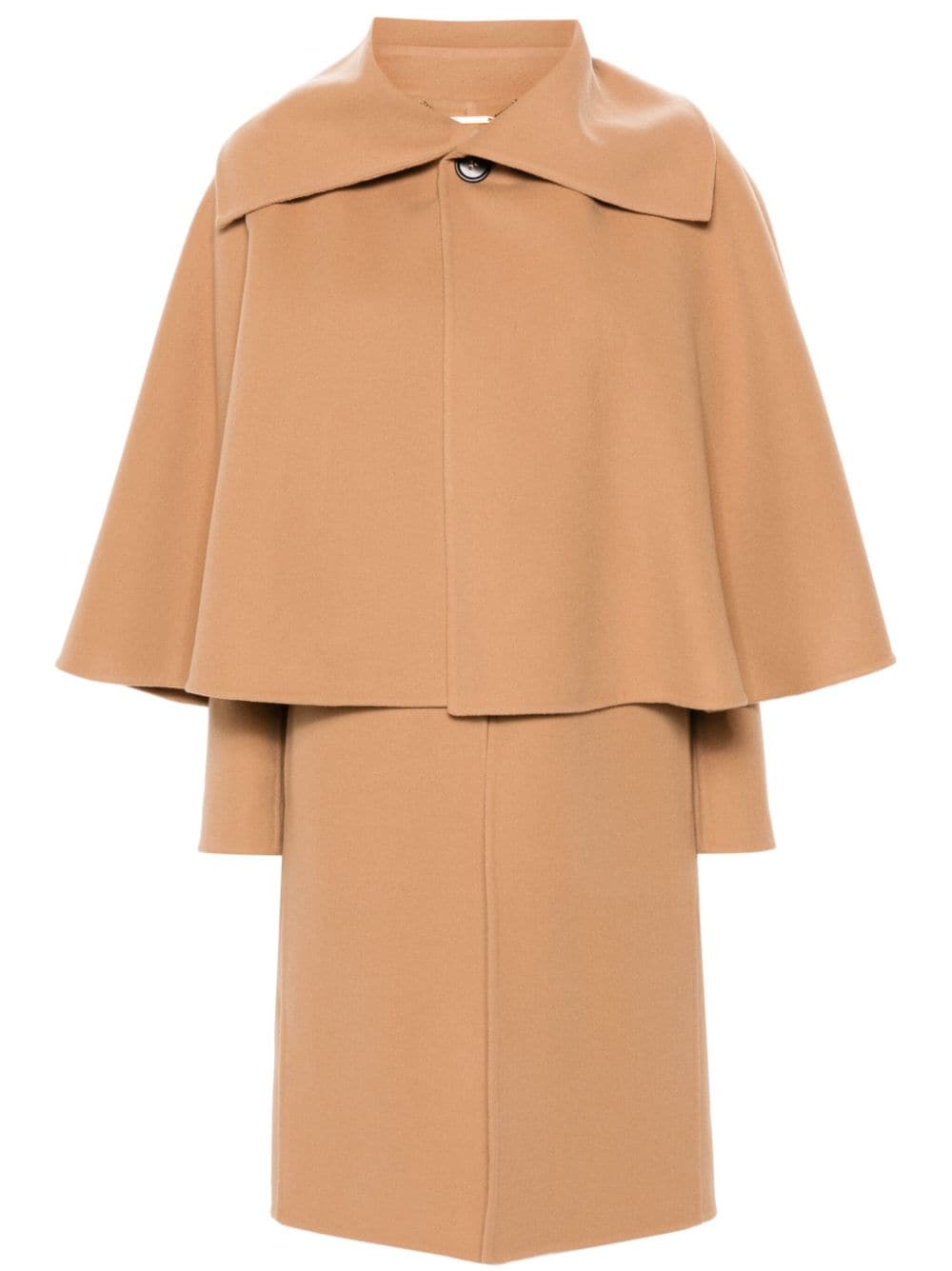 Wool and cashmere blend midi coat