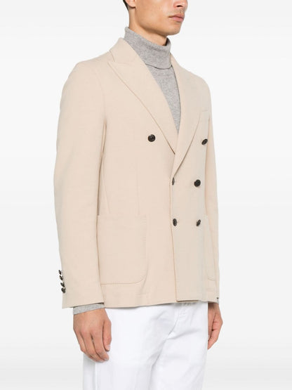 Cotton double-breasted jacket