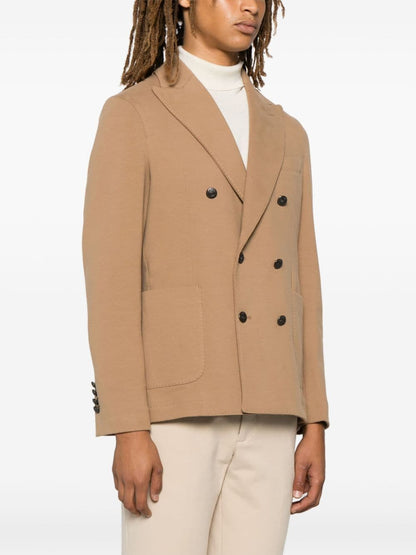 Cotton double-breasted jacket